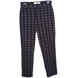 Hollister Ultra High Rise Plaid Pants Womens M Stretch Career Academia‎ Striped